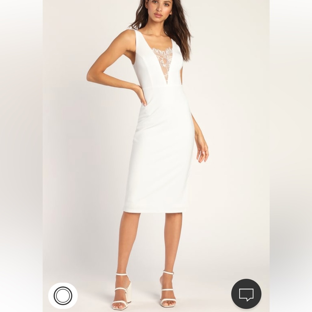 COPY - Lulus Stylish Selection White Lace
Sleeveless Backless Midi Dress | off …